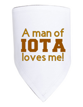 Load image into Gallery viewer, A Man of Iota Loves Me Bib