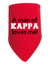 Load image into Gallery viewer, A Man of Kappa Loves Me Bib