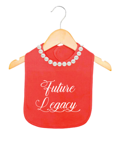 Future Legacy: Pearls Bib (Red)