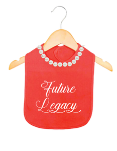 Future Legacy: Pearls Bib (Red)