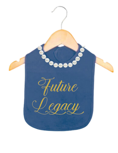 Future Legacy: Pearls Bib (Blue/Gold)