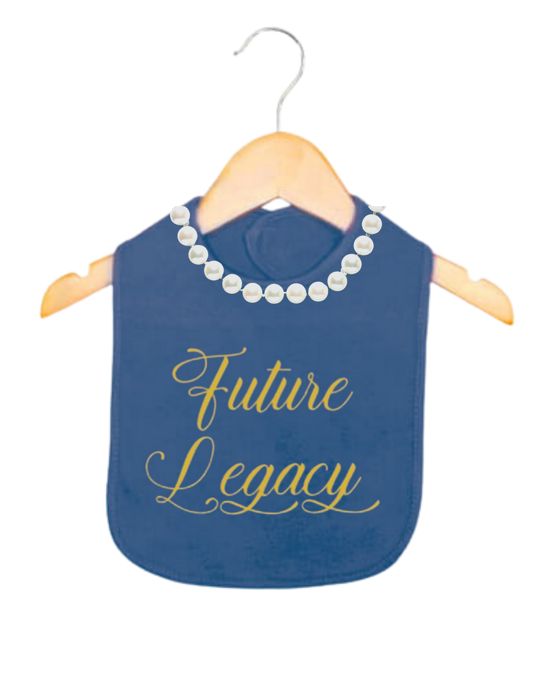 Future Legacy: Pearls Bib (Blue/Gold)