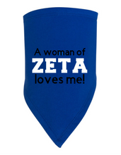 Load image into Gallery viewer, A Woman of Zeta Loves Me Bib